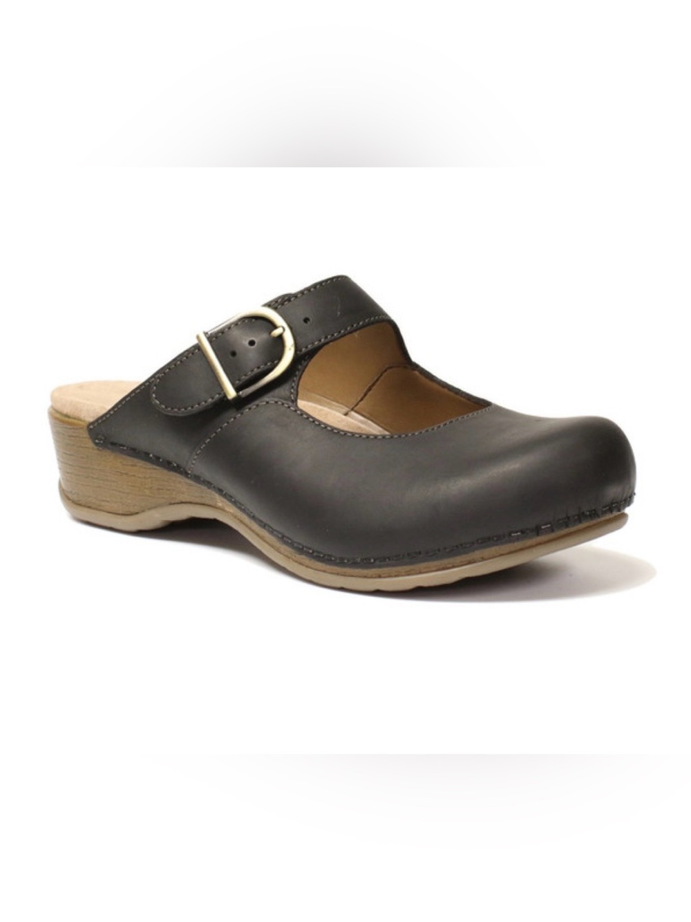 Dansko Martina Mary Jane Clog Womens 42 US 11.5-12 Black Leather Work Comfort